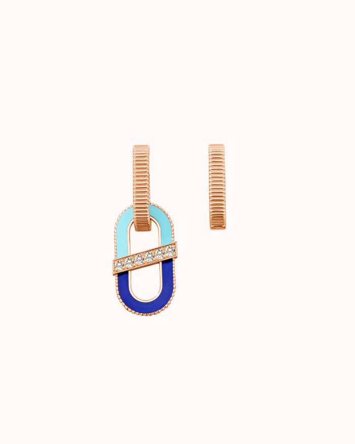 VITAMIN PINK EAR PENDANT - BLUE
