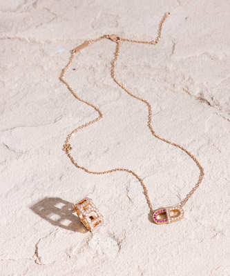 VITAMIN PINK BAND - DIAMOND PAVÉ
