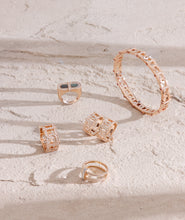 Load image into Gallery viewer, VITAMIN PINK DIAMOND-PAVÉD HOOPS EARRINGS