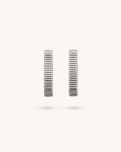 Load image into Gallery viewer, VITAMIN PINK RIBBON HOOPS - MEDIUM