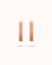 Load image into Gallery viewer, VITAMIN PINK RIBBON HOOPS - MEDIUM