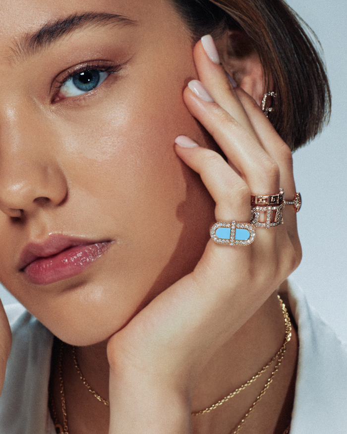 VITAMIN PINK COLOURS RING - TURQUOISE