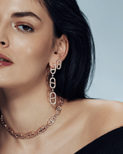 Load image into Gallery viewer, VITAMIN PINK 3-MOTIF DROP EARRINGS