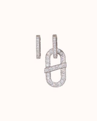 VITAMIN PINK EAR PENDANT - DIAMOND PAVÉ