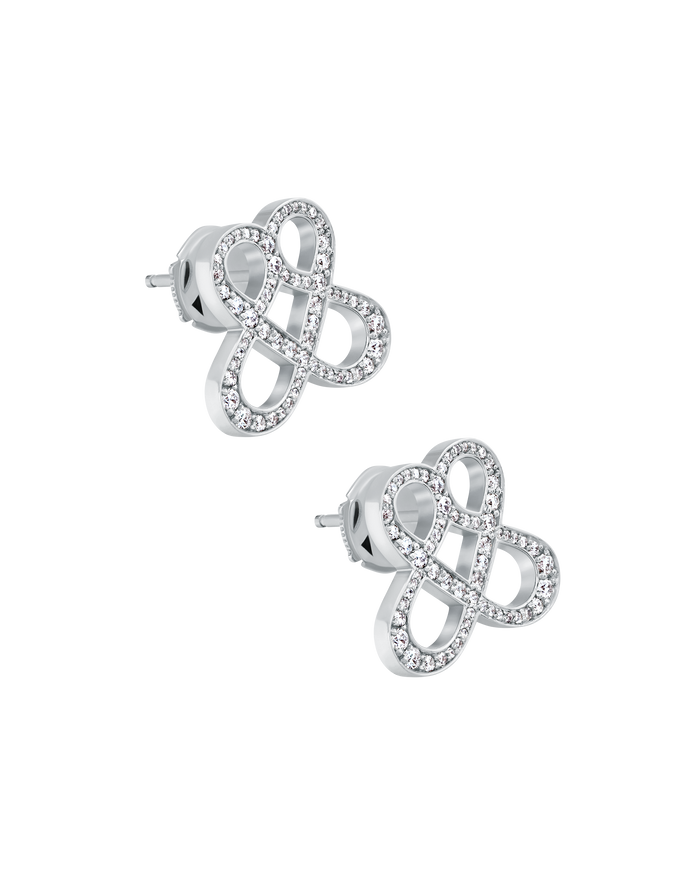 ONE LOVE STUDS - DIAMOND PAVÉD
