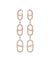 Load image into Gallery viewer, VITAMIN PINK 3-MOTIF DROP EARRINGS