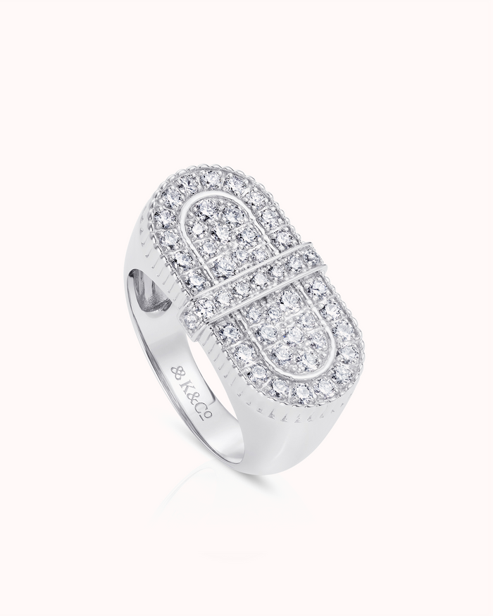 VITAMIN PINK COLOURS RING - DIAMOND PAVÉD