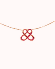 Load image into Gallery viewer, ONE LOVE PENDANT RUBY-PAVÉD