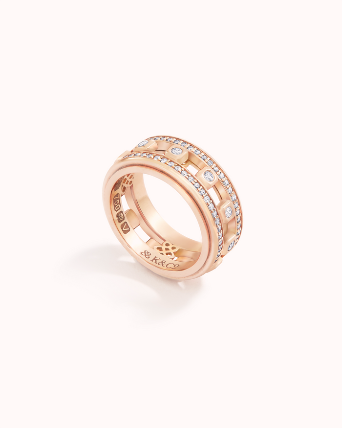 ICON STEPPING STONE RING - DIAMOND PAVÉD