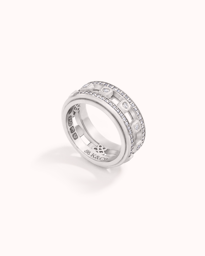 ICON STEPPING STONE RING - DIAMOND PAVÉD
