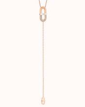 Load image into Gallery viewer, VITAMIN PINK LINE NECKLACE - MOTHER-OF-PEARL