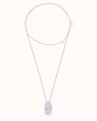 VITAMIN PINK PENDANT SAUTOIR - DIAMOND PAVÉ
