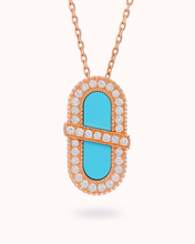 Load image into Gallery viewer, VITAMIN PINK ENERGY SAUTOIR - TURQUOISE
