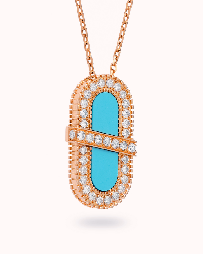 VITAMIN PINK ENERGY SAUTOIR - TURQUOISE