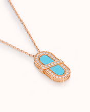 Load image into Gallery viewer, VITAMIN PINK ENERGY SAUTOIR - TURQUOISE
