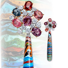 Load image into Gallery viewer, DEEP SEA PRISM EARRINGS