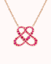Load image into Gallery viewer, ONE LOVE PENDANT RUBY-PAVÉD