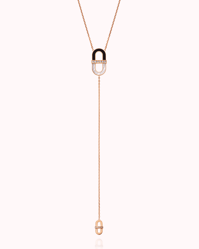 VITAMIN PINK LIGHT NECKLACE - ONYX