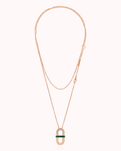 Load image into Gallery viewer, VITAMIN PINK PENDANT SAUTOIR - MALACHITE