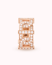Load image into Gallery viewer, VITAMIN PINK DIAMOND-PAVÉD HOOPS EARRINGS