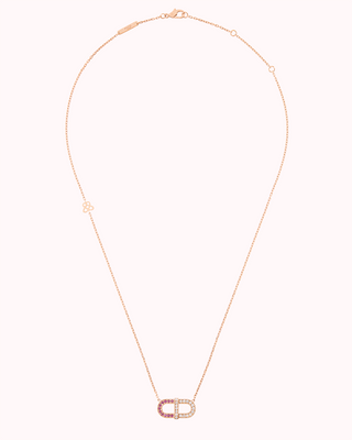 VITAMIN PINK MINI PENDANT - PINK SAPPHIRES & DIAMONDS