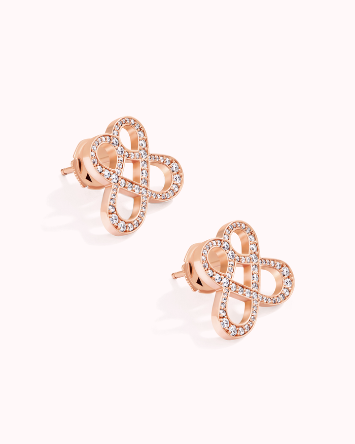 ONE LOVE STUDS - DIAMOND PAVÉD