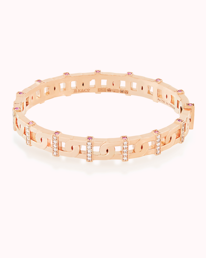 VITAMIN PINK BRACELET - DIAMOND BAR