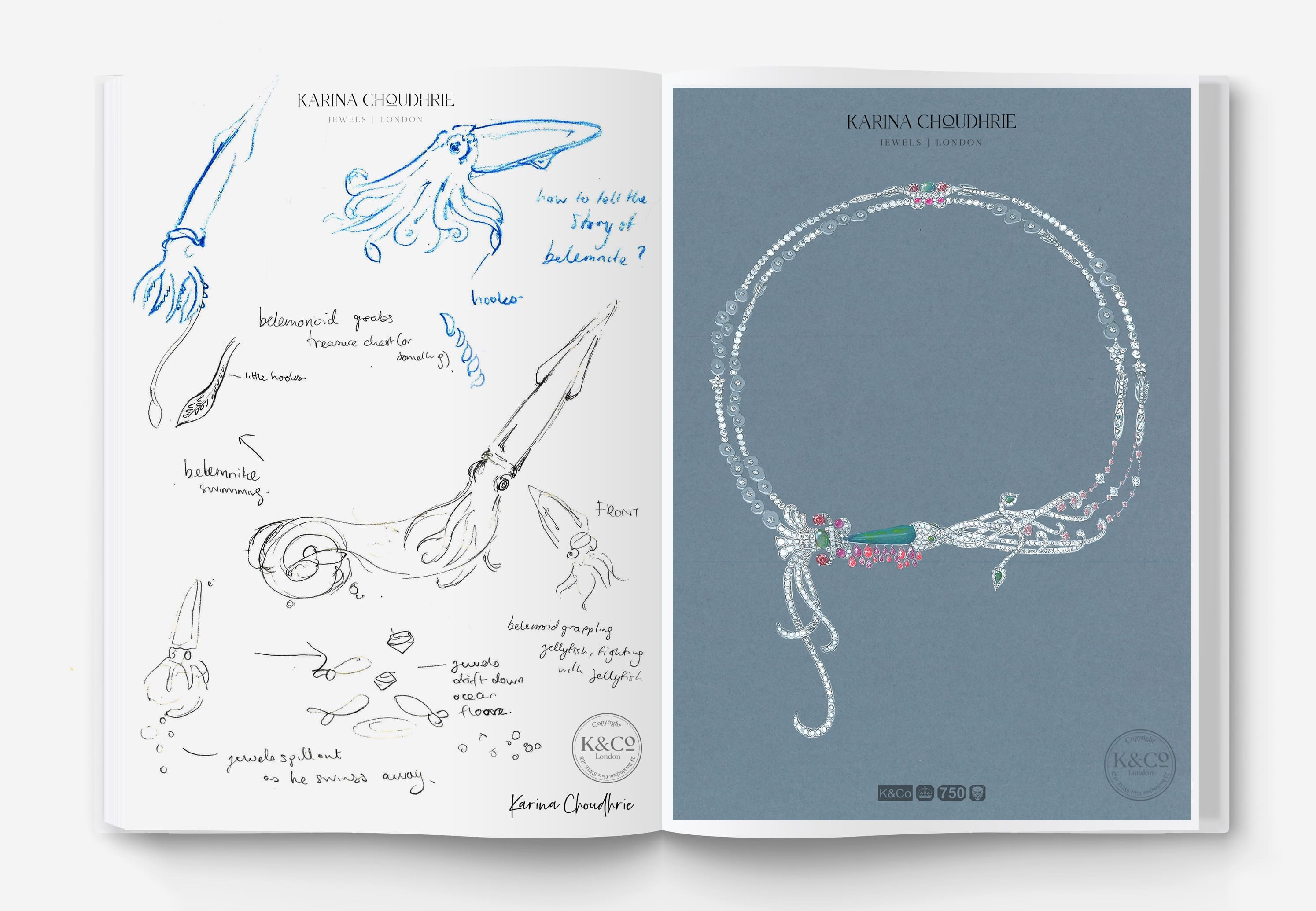 Belemnite necklace book and design reference