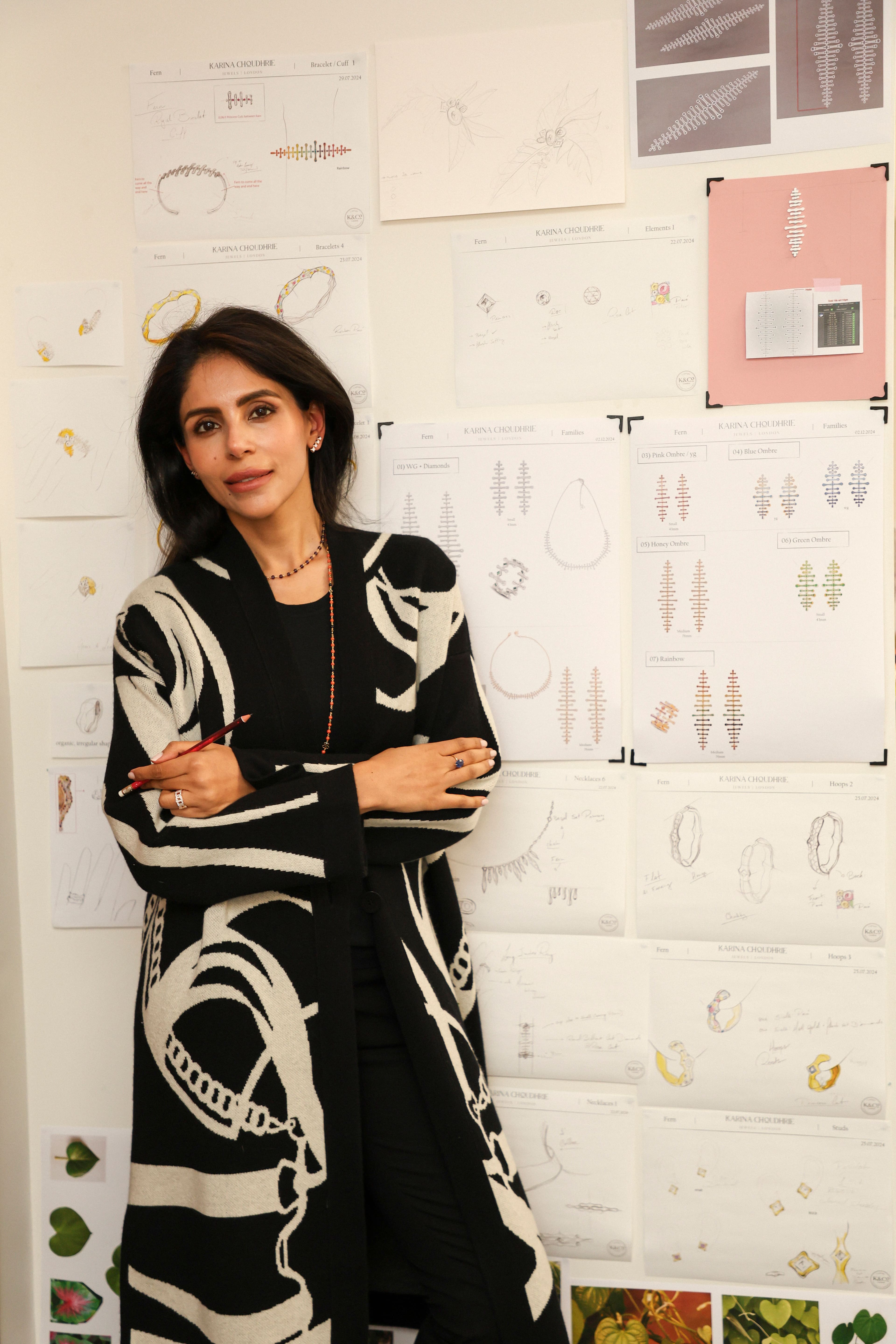 Karina Choudhrie creative process - drawing and sketches
