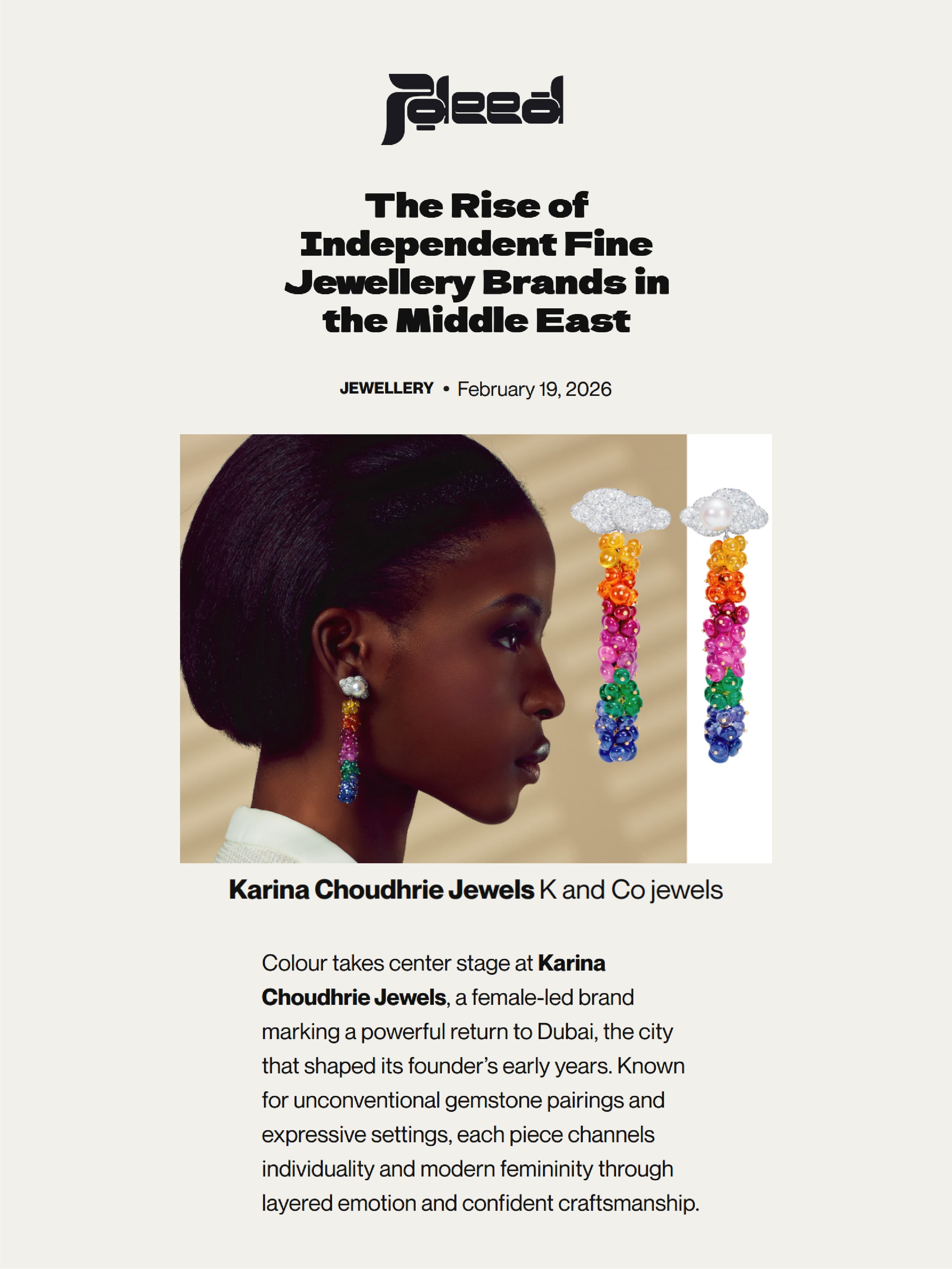 The Rise of Independent Fine Jewellery Brands in the Middle East