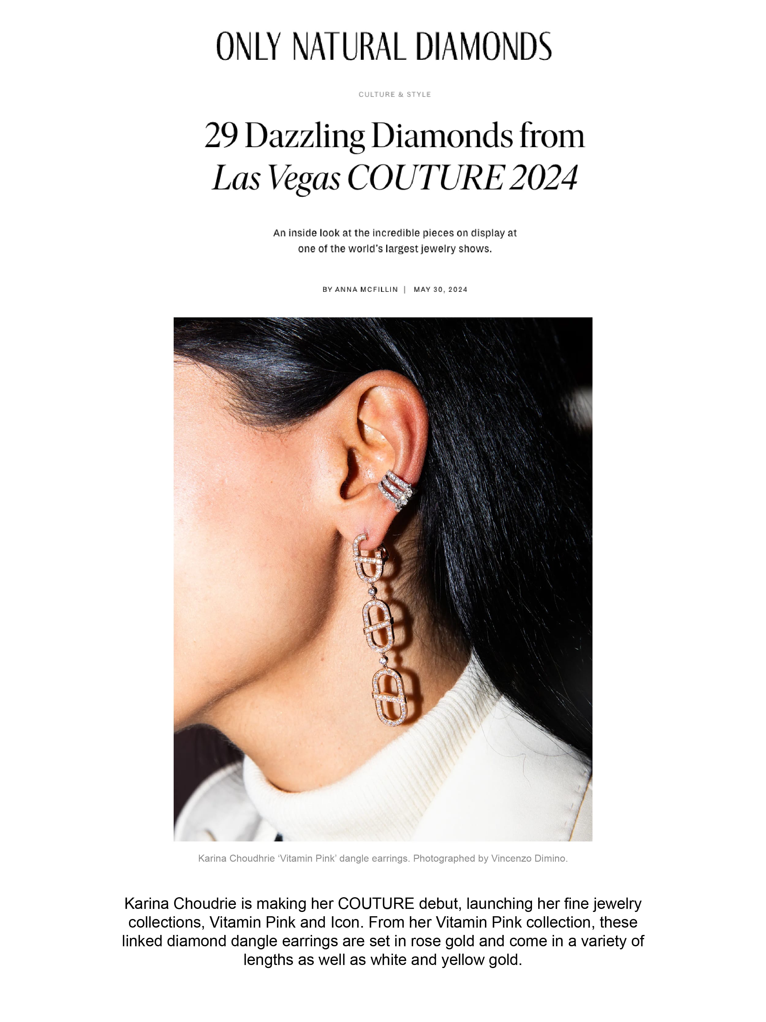 Natural Diamonds Las Vegas Couture feature