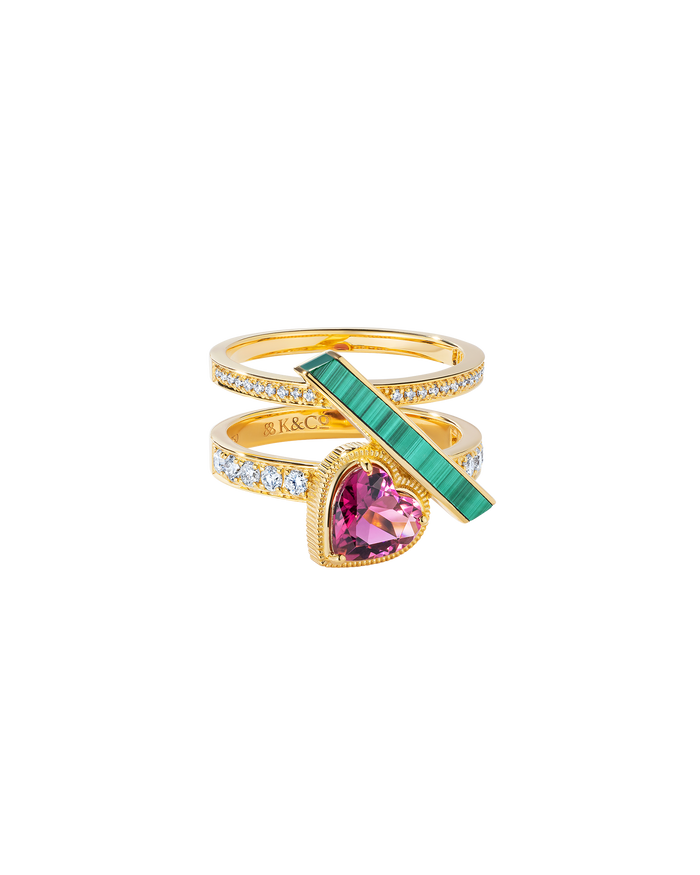 VITAMIN PINK X CRUZEIRO MINE - HEART RING