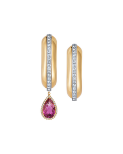 VITAMIN PINK X CRUZEIRO MINE - EAR CUFF PAVÉ EARRINGS