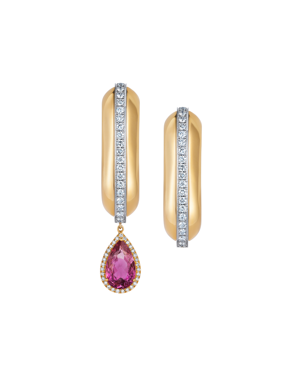 VITAMIN PINK X CRUZEIRO MINE - EAR CUFF PAVÉ EARRINGS