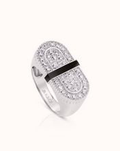 Load image into Gallery viewer, VITAMIN PINK COLOURS RING - PAVÉ &amp; ONYX
