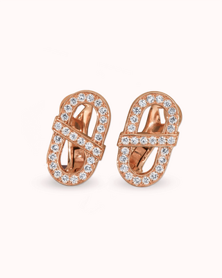 VITAMIN PINK LIGHT STUDS - DIAMOND PAVÉ