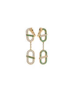VITAMIN PINK 2-MOTIF DROP EARRINGS