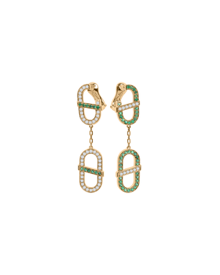 VITAMIN PINK 2-MOTIF DROP EARRINGS