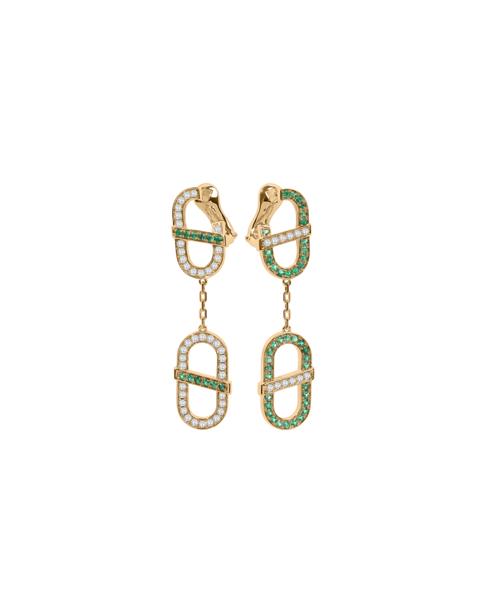 VITAMIN PINK 2-MOTIF DROP EARRINGS